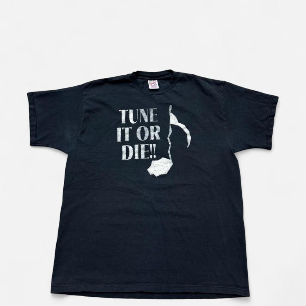 Vintage 90s Jerzees "Tune It Or Die" size XL